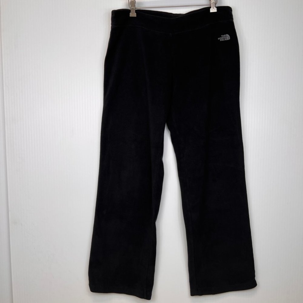 The North Face Pant Women Large Polartec Fleece High Rise 34x31 Pocket Hype Core